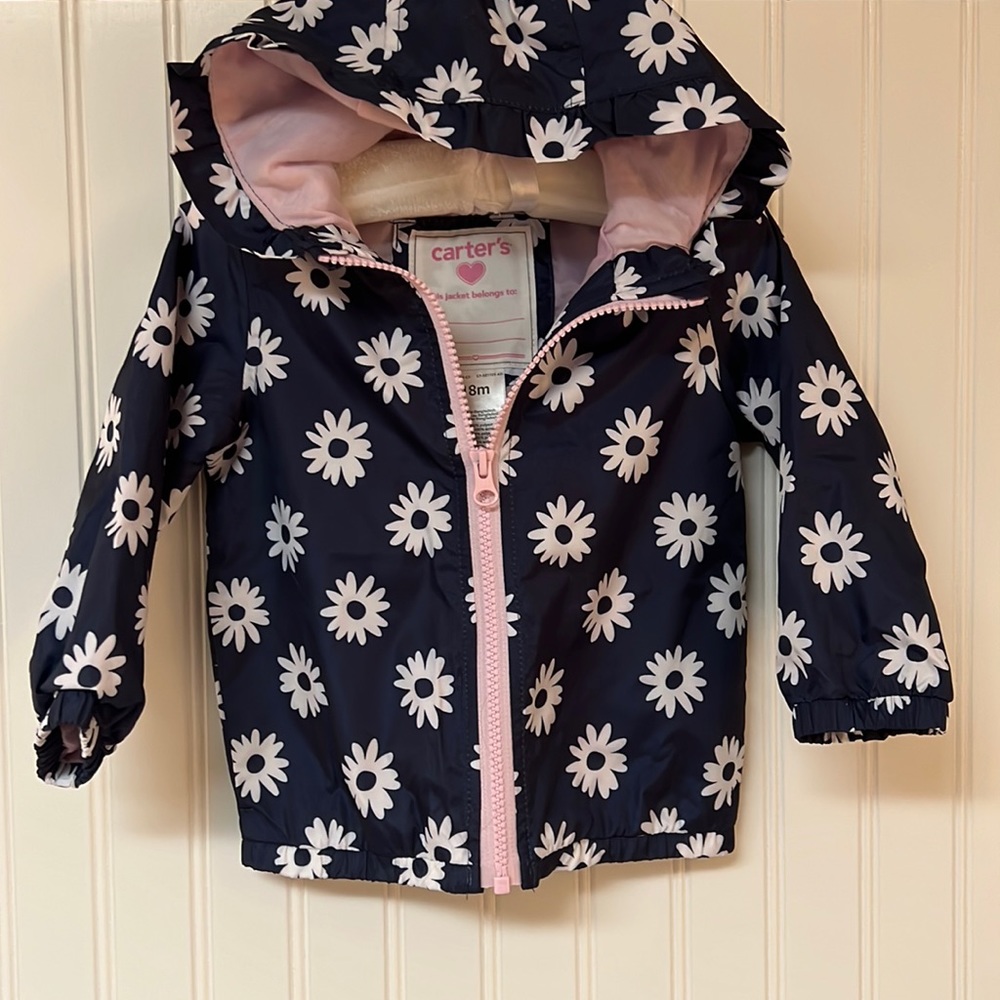 Carter’s | Navy & Pink Floral Windbreaker | 18 Mo